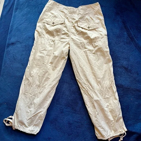 ANTHROPOLOGIE COTTON CROP HIKING PANTS TAN LIGHT WEIGHT
CARGO SZ 29 NWOT - Picture 4 of 14